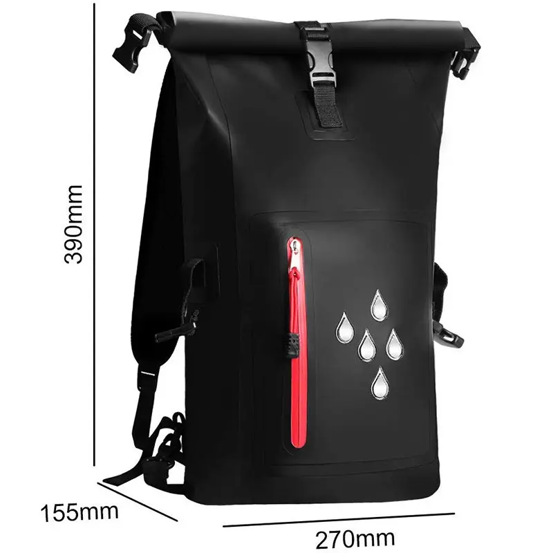 25L Waterproof Drift Bag Swimming Backpack Large River Trekking Shoulder Diving Wet Dry Rafting Canoeing Kayak PVC Camping Bag