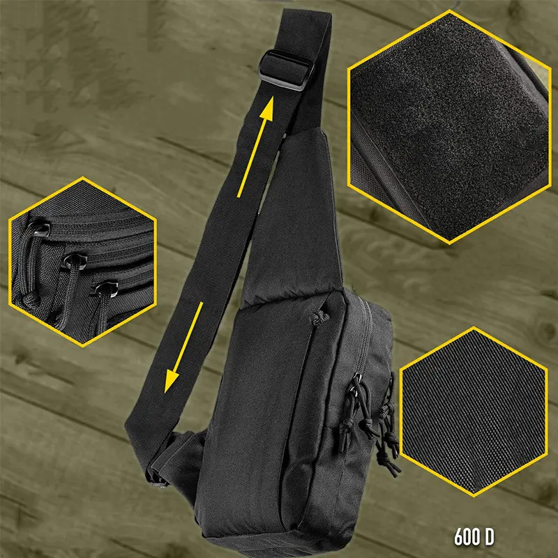 Tactical Concealed Gun Bag Shoulder Strap Bag Hunting Gun Holster Pouch Pistol Holder Case for Handgun Airsoft Adjustable Pack