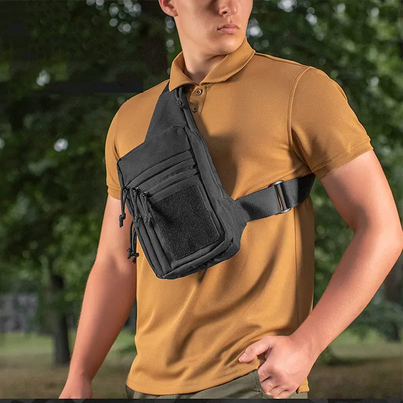 Tactical Concealed Gun Bag Shoulder Strap Bag Hunting Gun Holster Pouch Pistol Holder Case for Handgun Airsoft Adjustable Pack