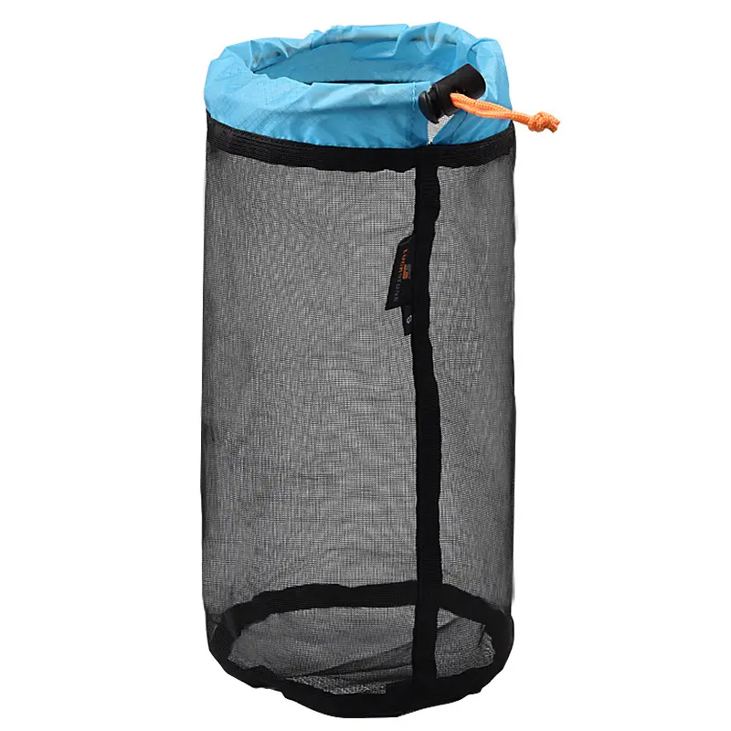 S~XXL Ultralight Mesh Storage Bag Drawstring Bags High quality Outdoor Stuff Sack Traveling Organizer Hiking Tool