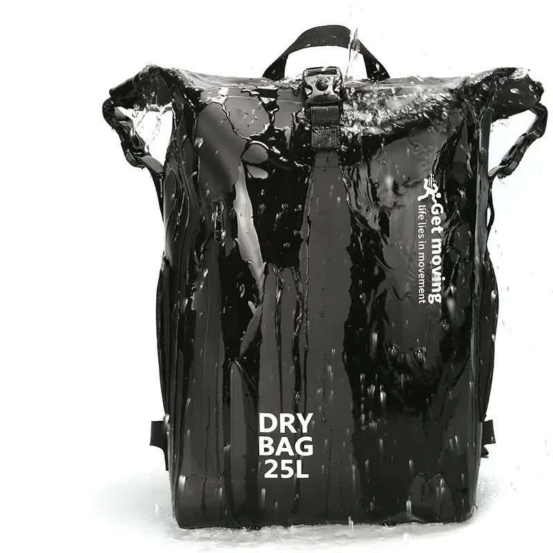 20L Pvc Outdoor Storage Bag Backpack Waterproof Swimming Rafting Kayaking Trekking Floating Sailing Beach Bag Backpack