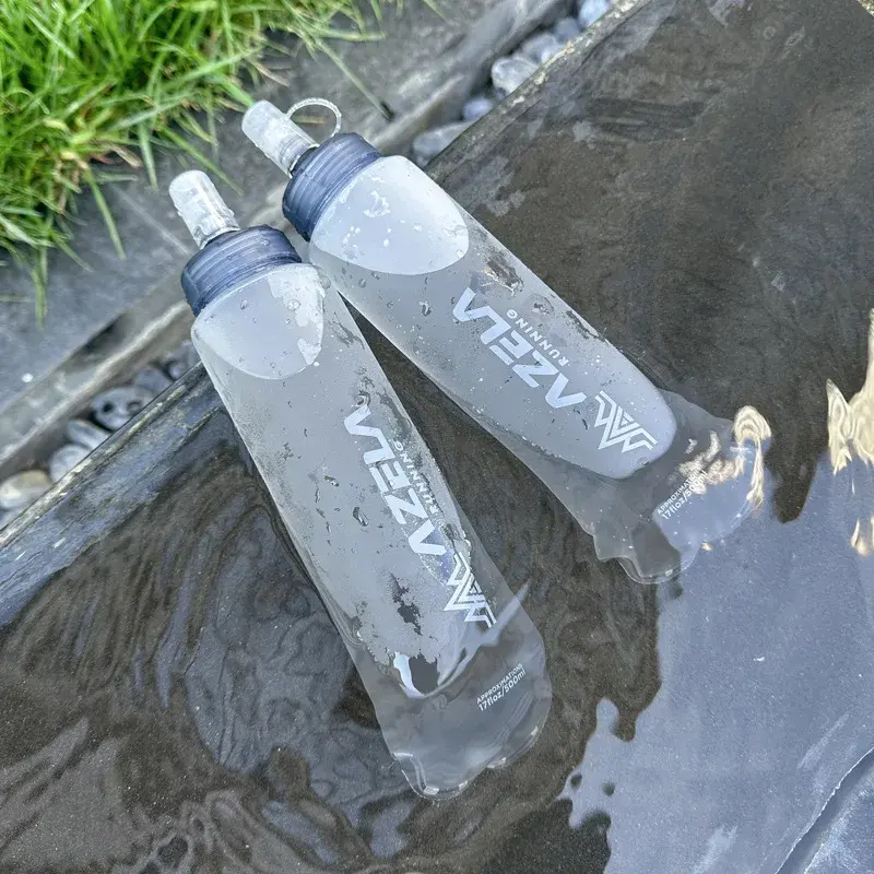 250ml 500ml Water Bottle Folding Soft Flask Sport Water Bottle Water Bag Collapsible Running Camping Hiking Portable Lightweight