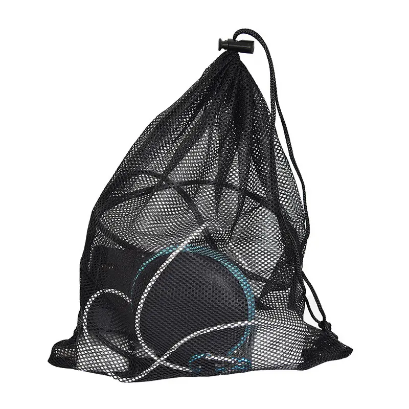 Outdoor Mesh Drawstring Bag Mesh Sports Bag Storage Mesh Bags for Beach Swimming Diving Surfing Sundries Toy Cosmetic