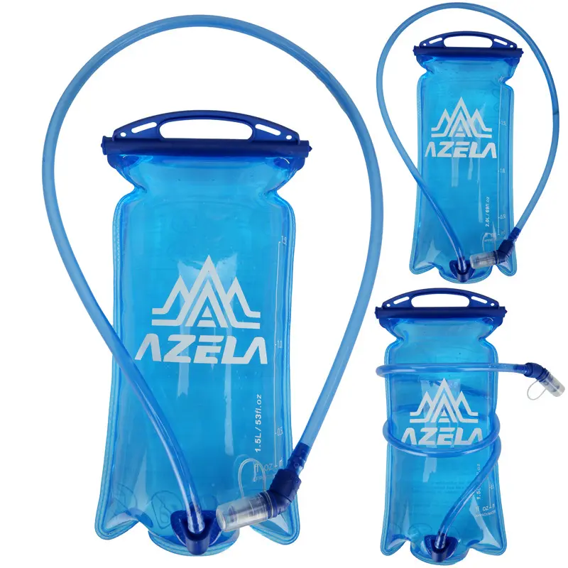 1.5L 2L Outdoor Running Sports PEVA Water Bottle Mountain Biking Water Bladder Soft Water Bottle Water Bladder Bag Soft Flask