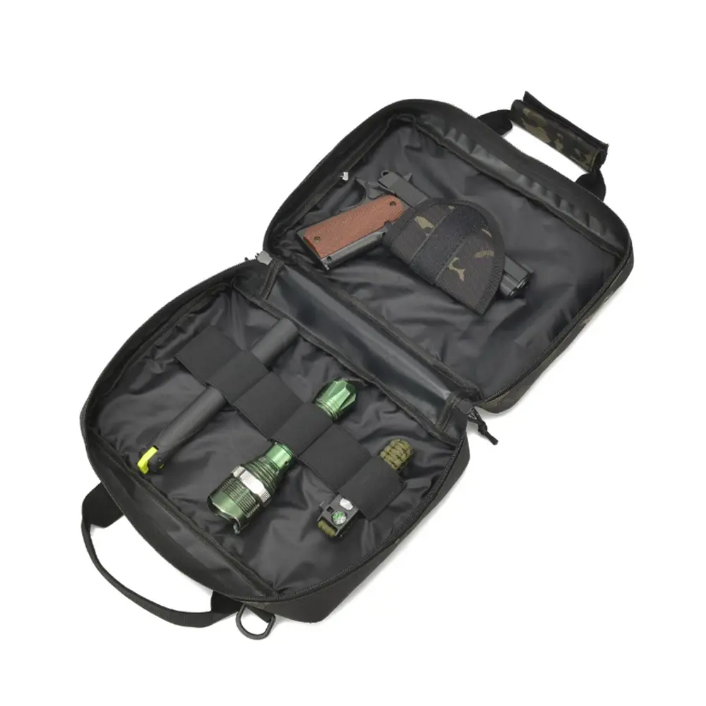 Tactical Pistol Gun Carry Bag Case for Glock 17 Shockproof Padded Magazine Pouch Universal Handgun Bag