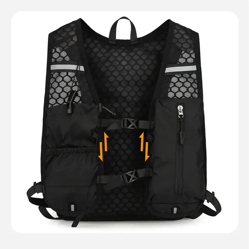 8L Running Hydration Vest Backpack Men Women Outdoor Sport Bags Trail Marathon Jogging Hiking Backpack Option Water Bag Flask