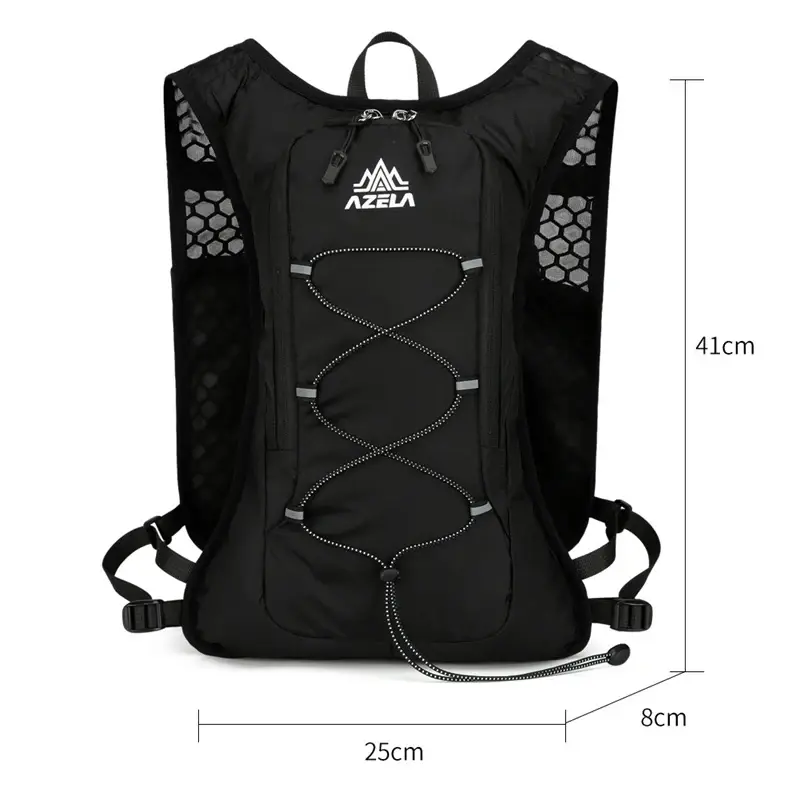 8L Running Hydration Vest Backpack Men Women Outdoor Sport Bags Trail Marathon Jogging Hiking Backpack Option Water Bag Flask