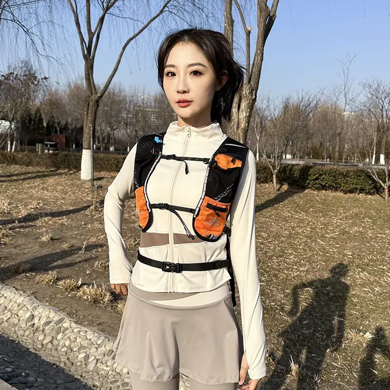 Bicycle Backpack Reflective Hydrating Vest Backpack For Men And Women Running Cycling Hiking Marathon Outdoor Sports Water Bag