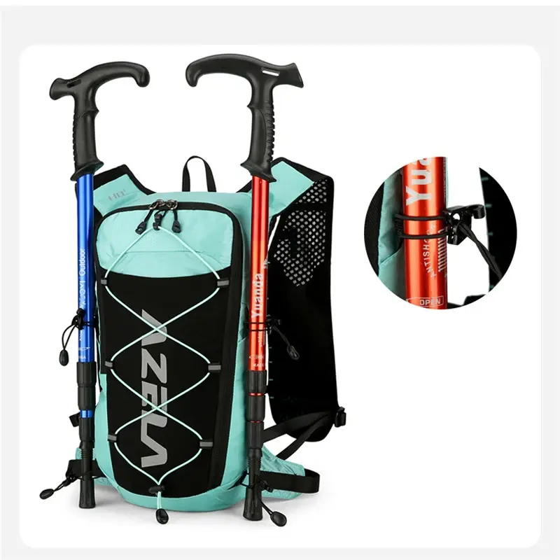 Bicycle Backpack Reflective Hydrating Vest Backpack For Men And Women Running Cycling Hiking Marathon Outdoor Sports Water Bag