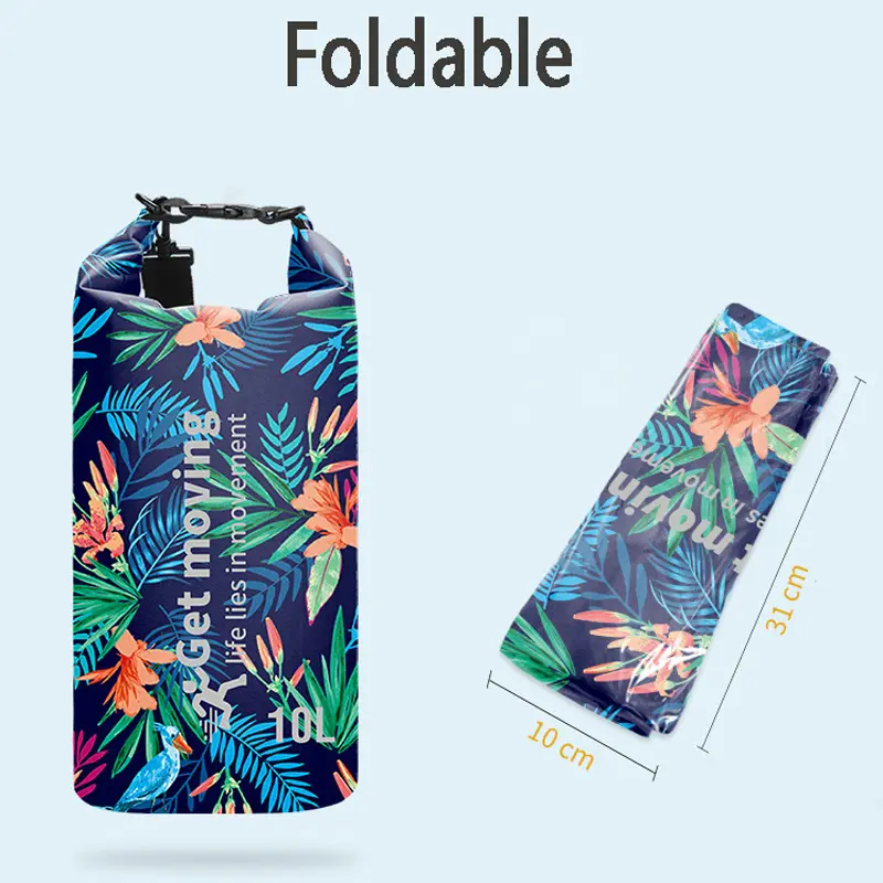 Waterproof Floating Dry Bag 2/3/5/10/15/20/30L Dry Sack Roll Top Dry Backpack Dry Backpack for Rafting Boating Swimming Kayaking