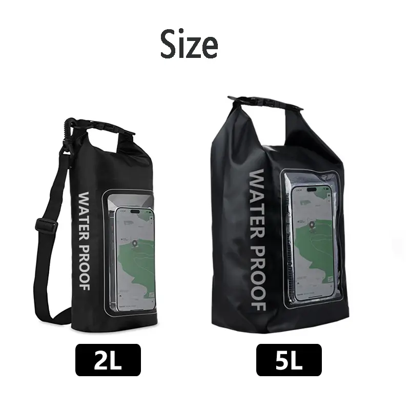 2L 5L Dry Bag Touch Screen Waterproof  Bags Beach Phone Pouch For Trekking Drifting Rafting Surfing Kayaking Outdoor Sports Bags