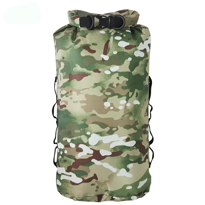 Camouflage Waterproof Backpack Portable Outdoor Sport Rafting Bag River Tracing Swiming Bucket Dry Bag 3L 5L 10L 20L 35L