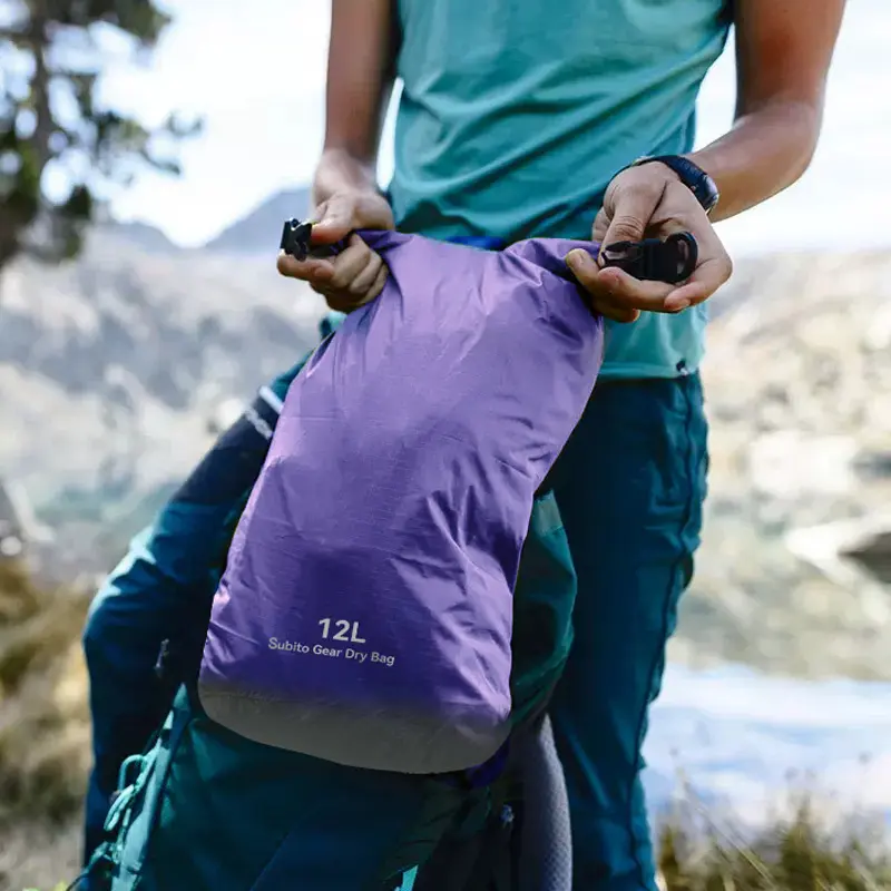 3/5/12/20/35L Waterproof Dry Bag Ultralight Storage Bags Roll Top Dry Sack Keep Gear Dry for Kayaking Swimming Camping Boating