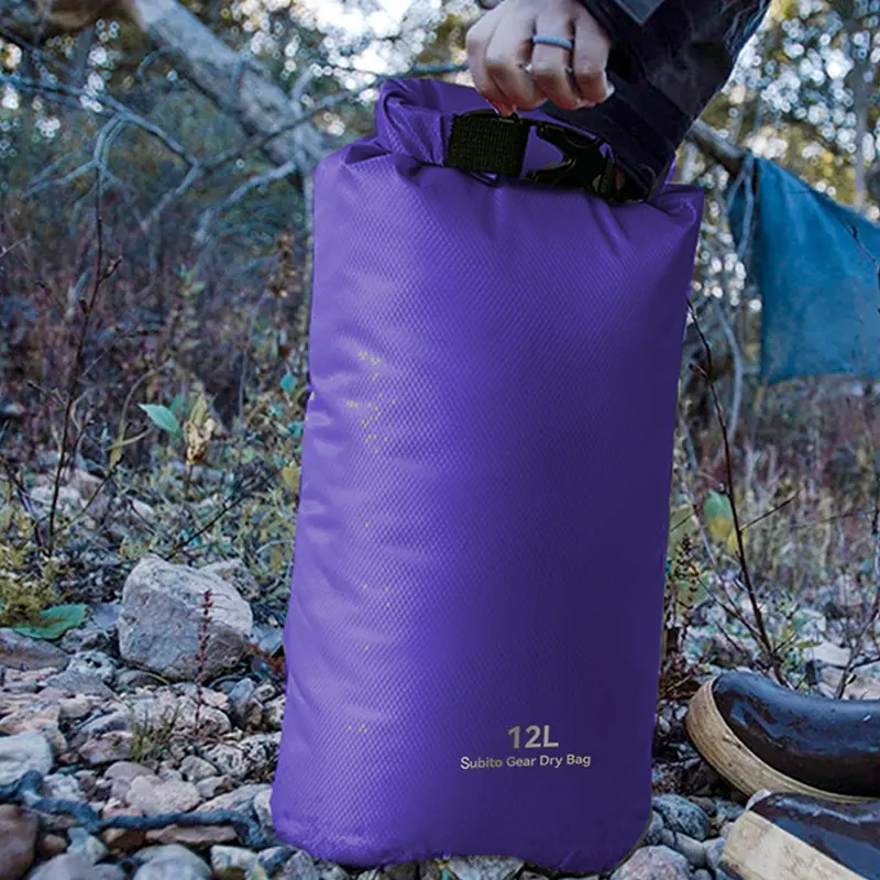 3/5/12/20/35L Waterproof Dry Bag Ultralight Storage Bags Roll Top Dry Sack Keep Gear Dry for Kayaking Swimming Camping Boating