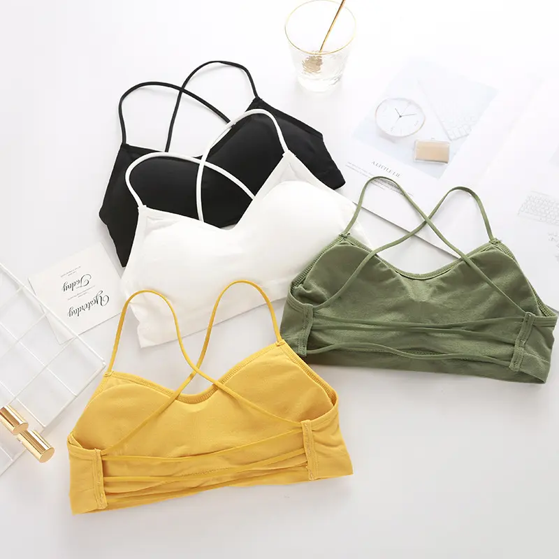 Women Cross Strap Sports Bra Push Up Sport Bra Top Yoga Gym Crop Top Brassiere Female Fitness Top Yoga Bralette Breathable Bras
