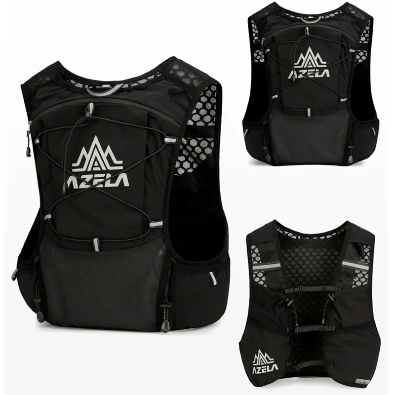 Outdoor Trail Running Backpack Ultralight Running Race Hydration Vest Breathable Jogging Vest for Marathon Cycling Hiking Trail