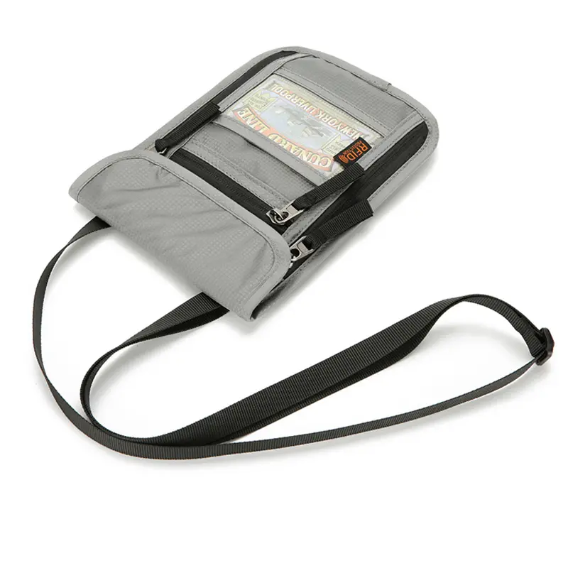 Travel Neck Wallet with RFID Blocking Passport Holder Neck Pouch for Men and Women to Keep Documents Safe