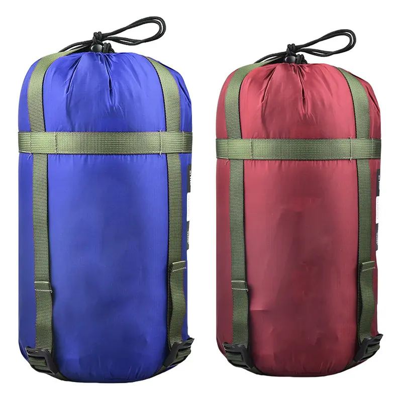 Waterproof Compression Stuff Sack Outdoor Camping Sleeping Bag Storage Bag 38*18cm Drawstring Design Nylon Pack Outdoor Tools