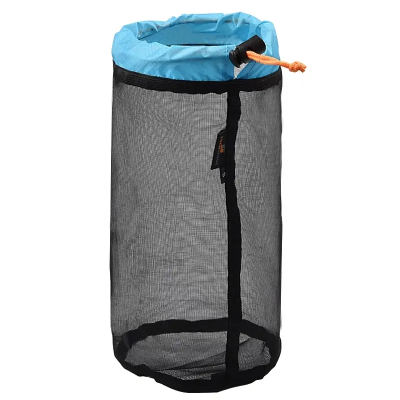 Ultralight Drawstring Mesh Stuff Sack Storage Bag Laundry Cloth Pouch Clothing Organizer for Tavelling Camping Hike Climbing