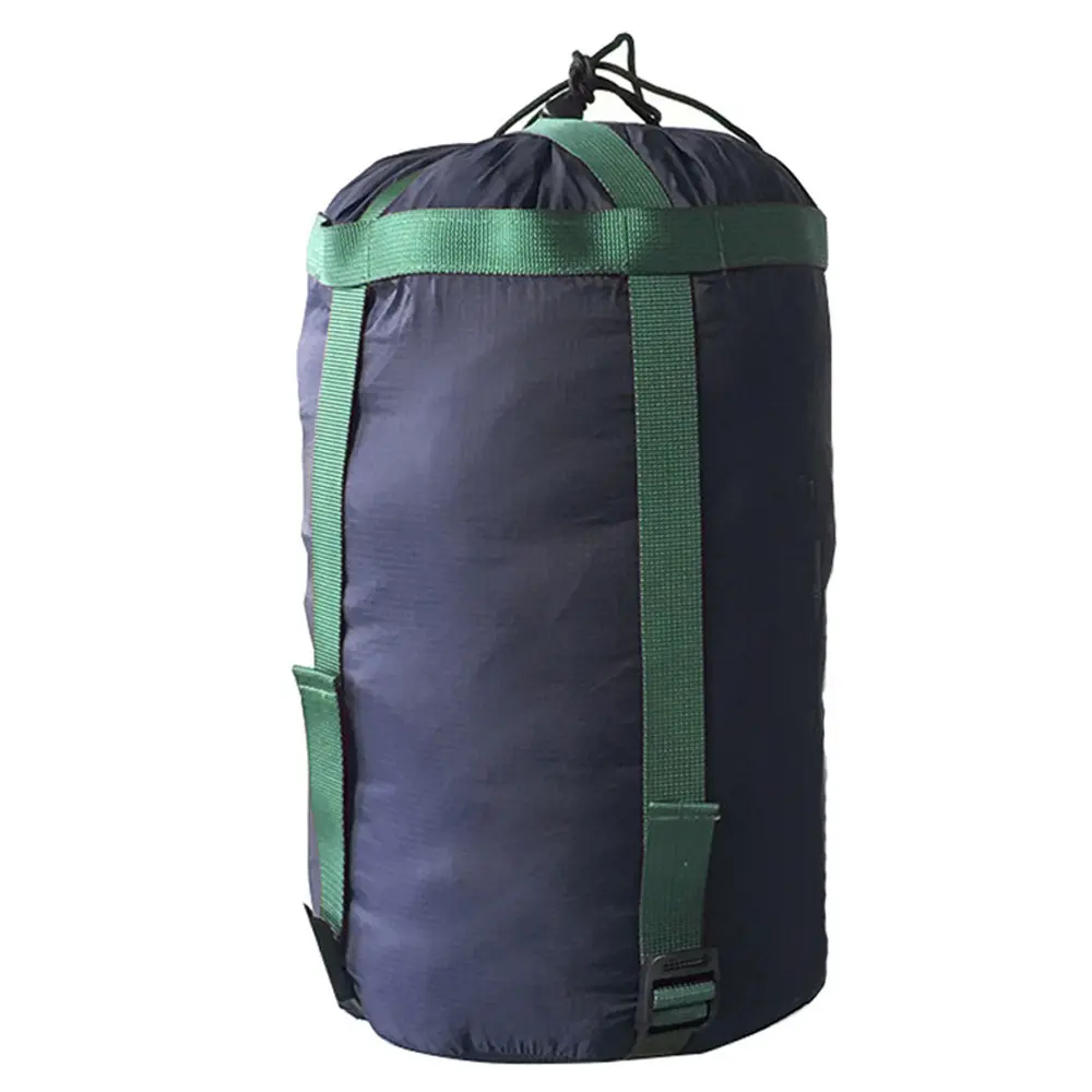 Waterproof Compression Stuff Sack Outdoor Camping Sleeping Bag Storage Bag 38*18cm Drawstring Design Nylon Pack Outdoor Tools