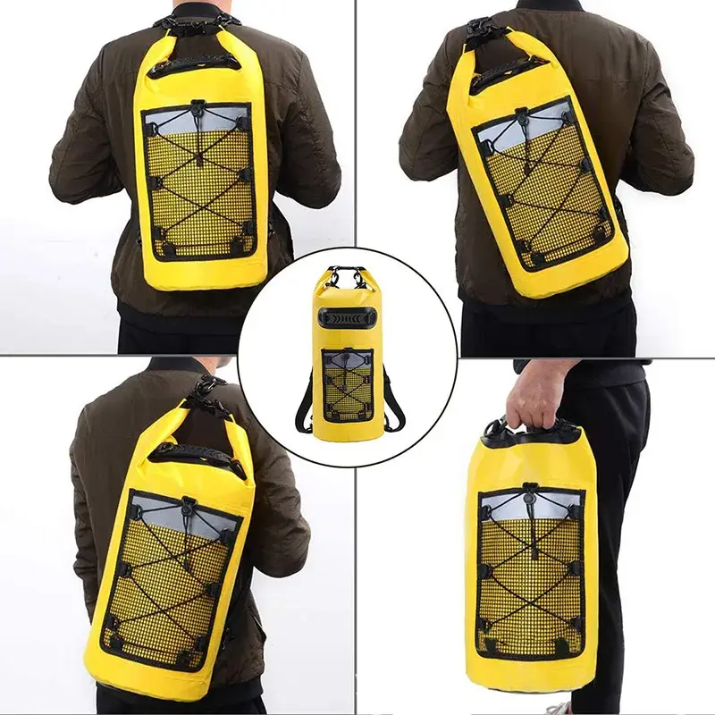 10L 20L 30L Waterproof Ocean Swimming Backpack PVC Diving Compression Storage Dry Pack Bag Men Women Kayaking Surfing Backpack