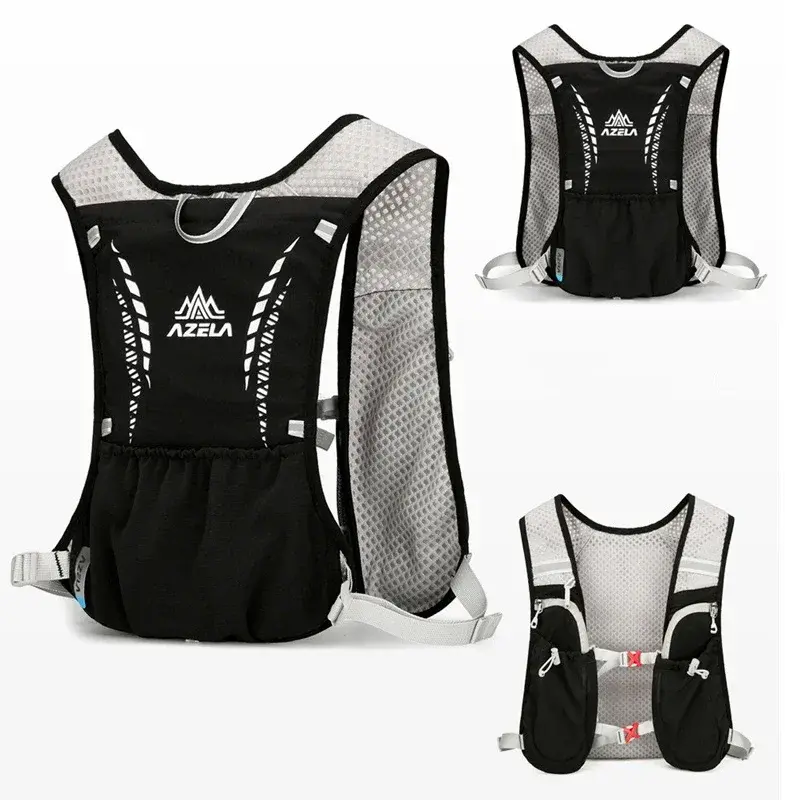 Outdoor Trail Running Backpack Ultralight Women Men Running Race Hydration Vest Marathon Bicycle Bag for Marathon Hiking Cycling