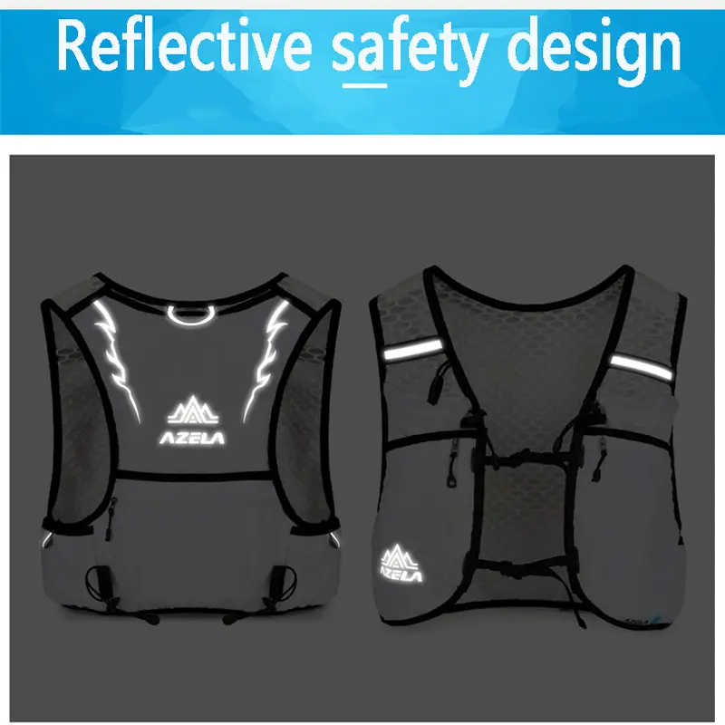 Outdoor Trail Running Backpack Ultralight Women Men Running Race Hydration Vest Marathon Bicycle Bag for Marathon Cycling Hiking