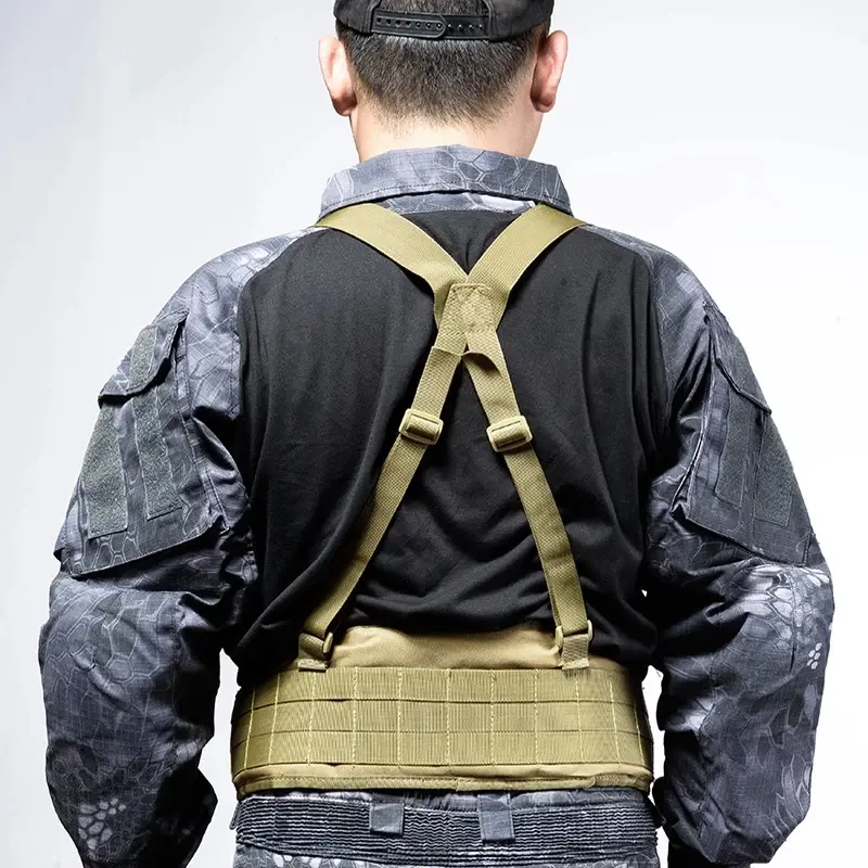 Military Molle Belt Tactical Army 1000D Nylon Waist Belt Men Airsoft Combat Suspender Adjustable Hunting Waist Support