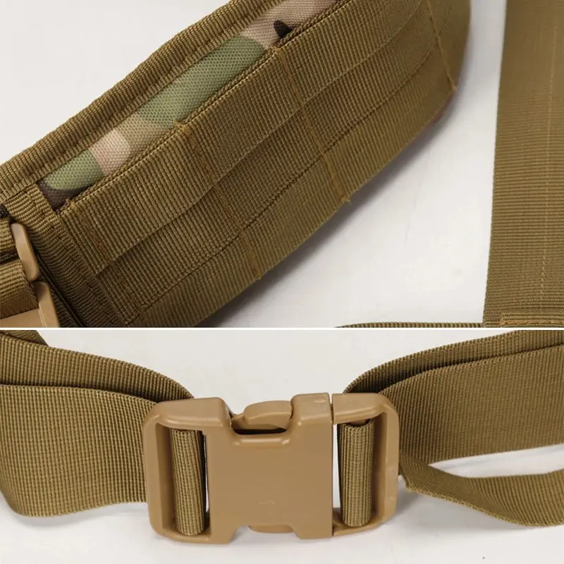Military Molle Belt Tactical Army 1000D Nylon Waist Belt Men Airsoft Combat Suspender Adjustable Hunting Waist Support