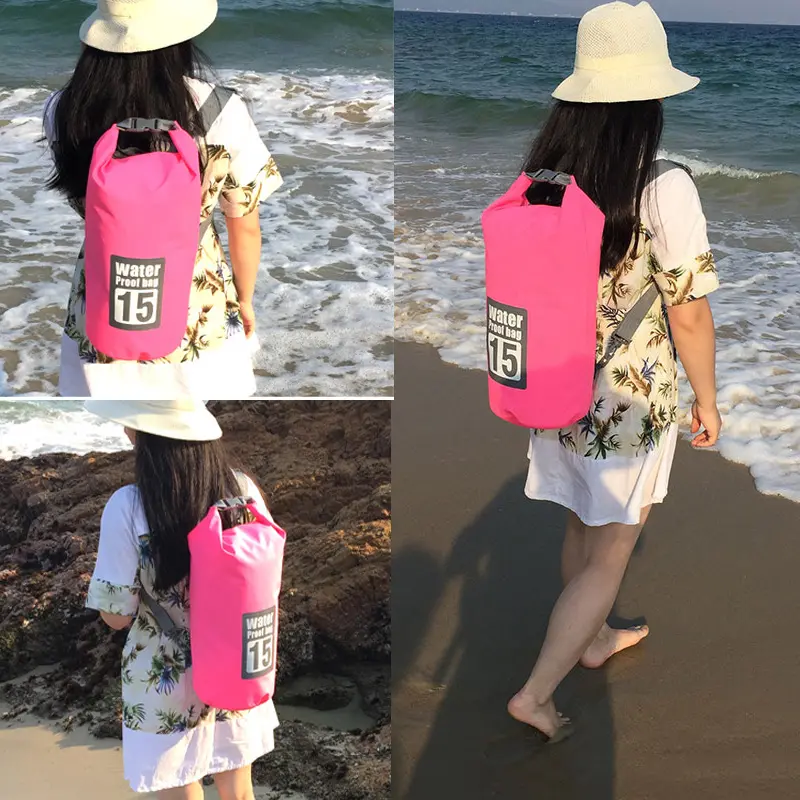 Dry Bag Waterproof Floating Backpack 5L/10L/15L/20L/30L Roll Top Dry Storage Bag for Kayaking Boating Surfing Rafting Fishing
