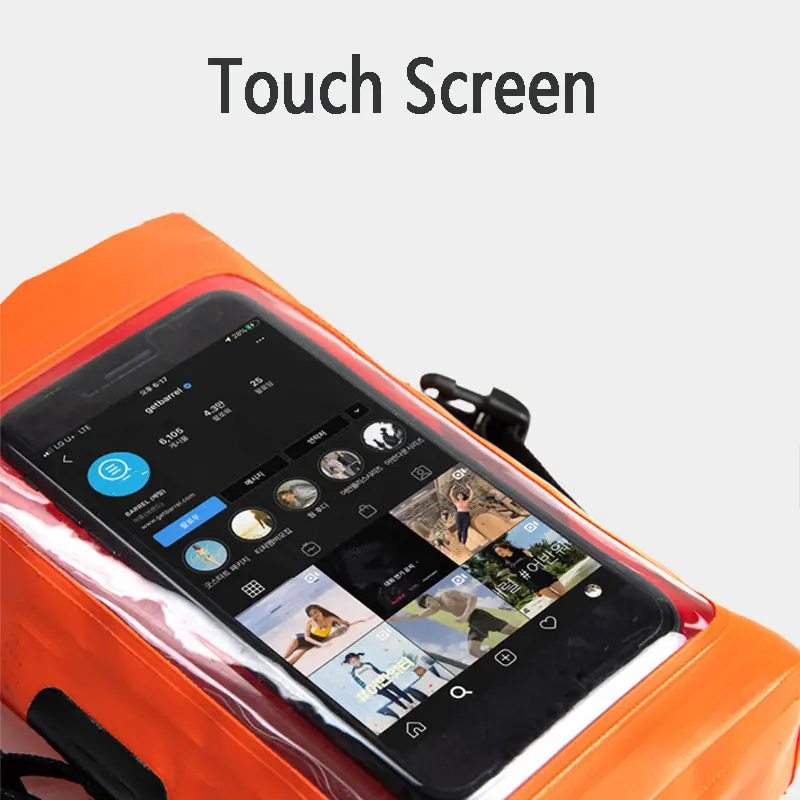 IP68 Waterproof Dry Bag Touch Screen 2L Roll Top Waterproof Phone Pouch for Swimming Beach Fishing Rafting Travel Boating