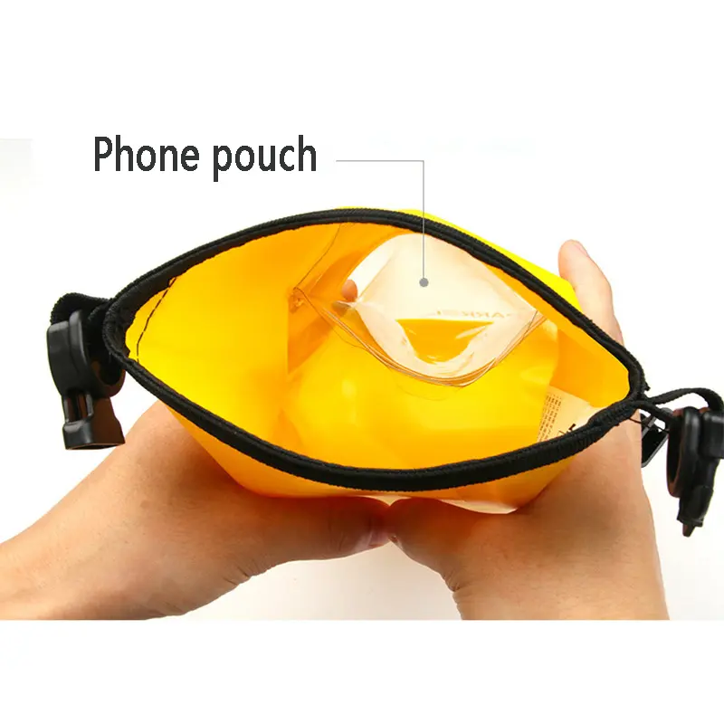 IP68 Waterproof Dry Bag Touch Screen 2L Roll Top Waterproof Phone Pouch for Swimming Beach Fishing Rafting Travel Boating