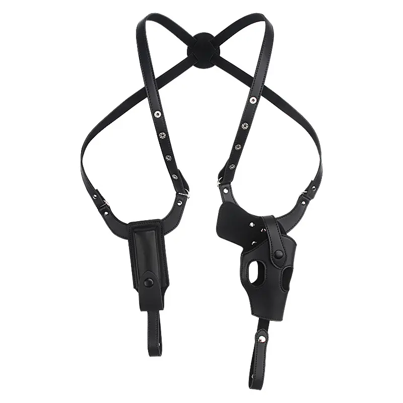 Tactical Concealed Gun Holster Leather Underarm Hidden Shoulder Holster Right Hand Pistol Glock 17 19 Hunting Gun Bag