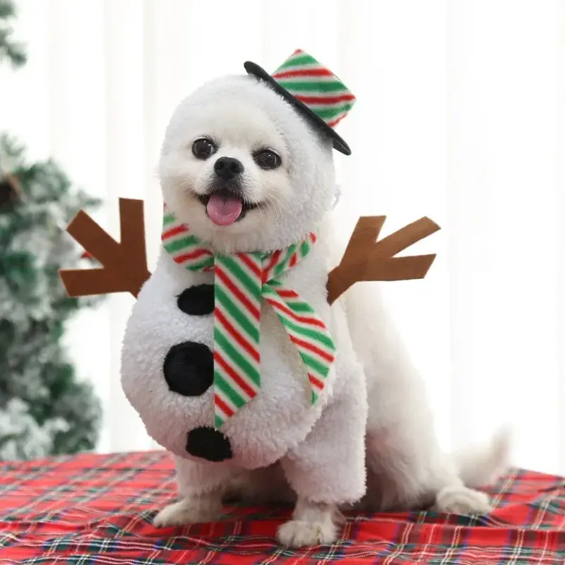 Dog Clothes Funny Cosplay Halloween Costume Puppy Kitty Cowboy Clothing Santa Claus Snowman Creative Pet Novelty Party Clothes