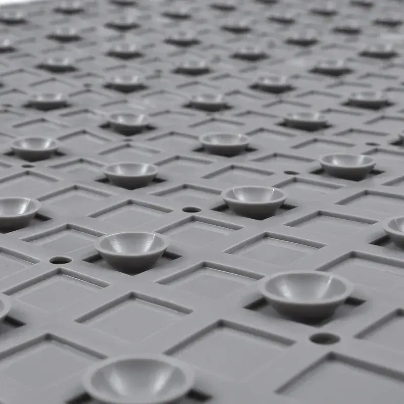 Bathroom Toilet Non-Slip Mat with Suction Cup Waterproof Hollow Splicing Mat Quick Drain Soft and Comfortable Bathtub Mat