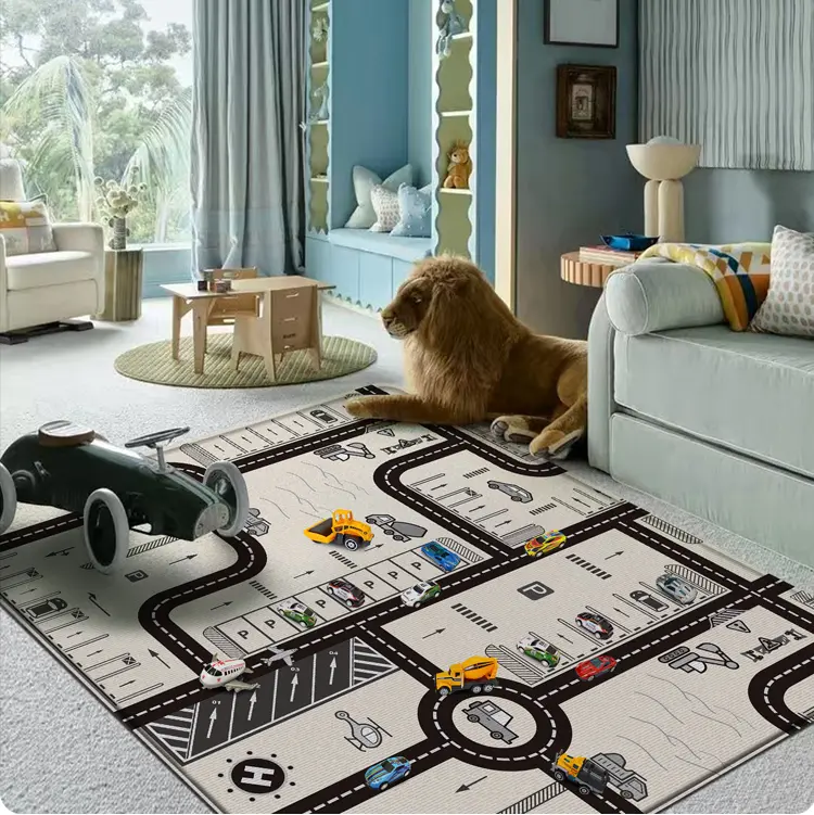 Rugs for Bedroom Baby Foldable Play Mat Foldable Baby Play Mat Children Carpet Kids Educational Activity Mat Activity Carpet