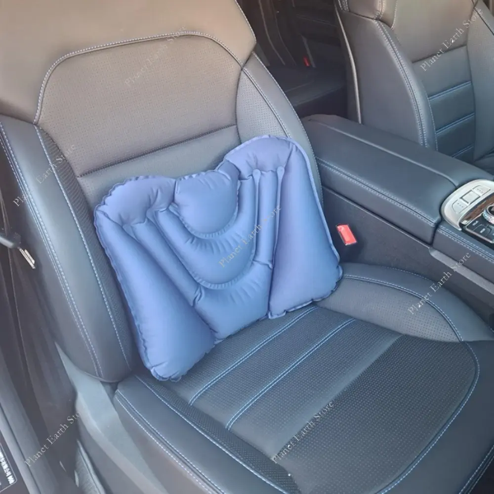 2025 1Pc Waist Cushion Office Chair Pillow Car Seat Pillow Inflatable Pillow Lumbar Pillows Car Seat Travel Support Cushion New