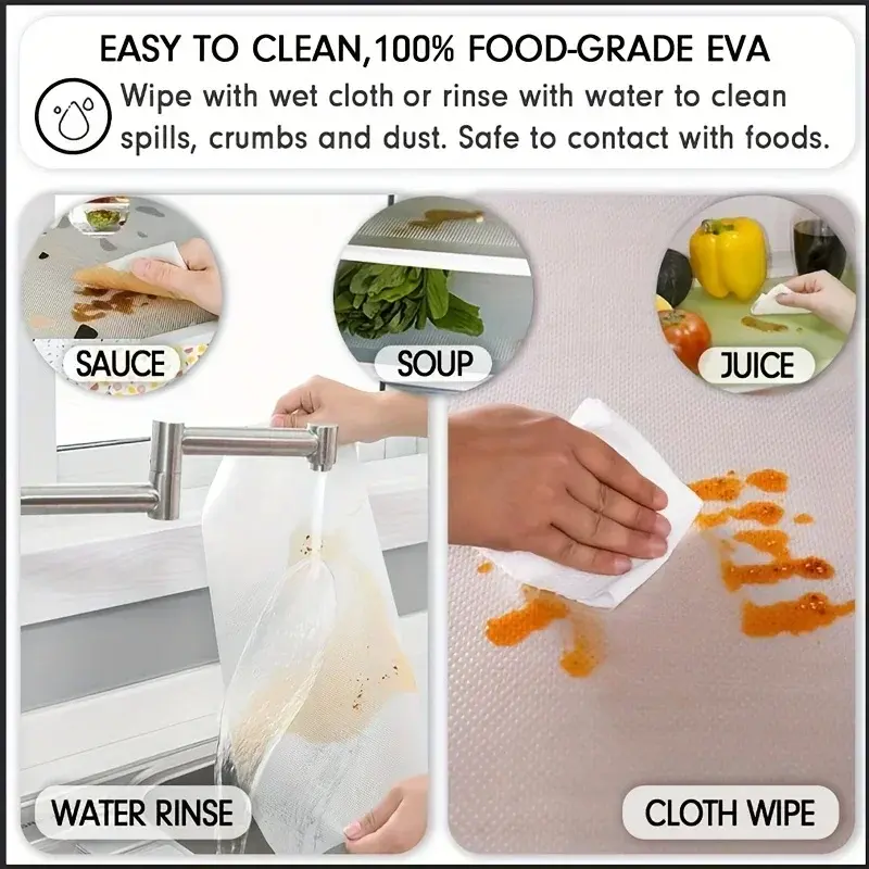 Refrigerator Pad Washable Fridge Mats Liners Waterproof Fridge Pads Mat Washable Mildew Pad Anti-Oil Cabinet Drawer Placemat