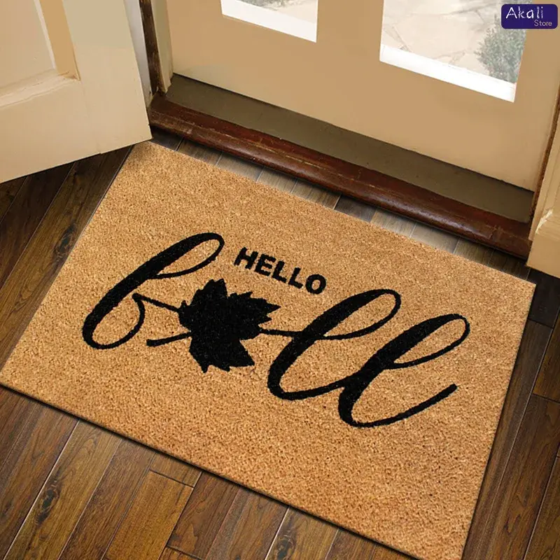 Welcome Doormat Non Slip Entry Rug for Front Door Garden Kitchen Bedroom Decor Carpet Outdoor and Indoor Uses Home Décor