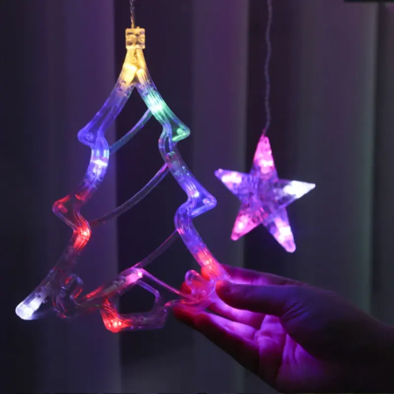 Christmas Fairy Lights String Light Home Decoration String Garland Curtain Lights Hanging Wedding Home Christmas Tree Decoration