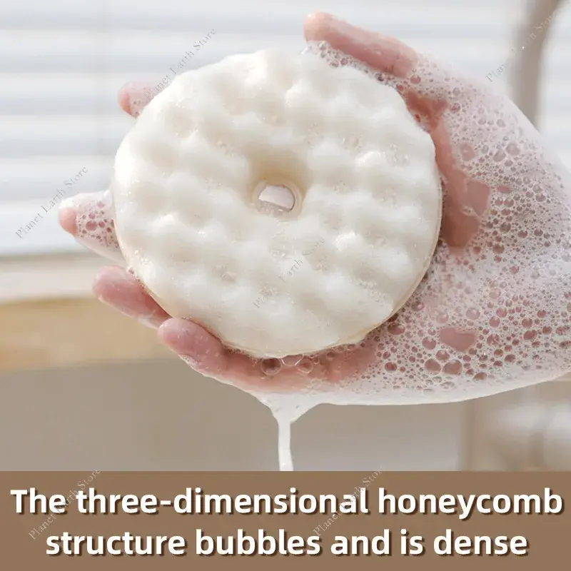 Kitchen Cleaning Rag Double-sided Suction Cup Sponge Wipe Soft Detachable Suction Cup Sponge Kitchen Cleaning Brush Household