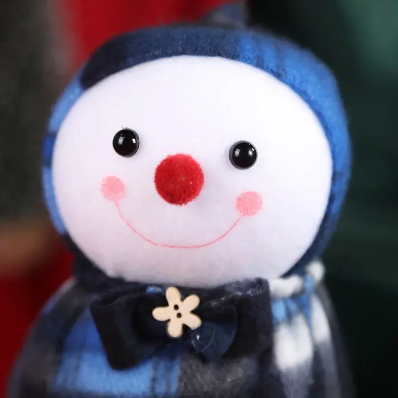 Christmas Apple Bag Christmas Handbag Plush Snowman Party Supplies Holiday Gift New Year Decoration Packaging Apple Cute Bag