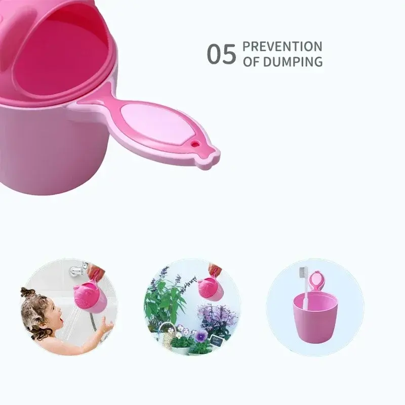 Baby Shampoo Rinse Cup Kids Bath Waterfall Rinser Children Bathing Baby Shower Spoons Child Washing Hair Cup Toddle Shampoo Cup