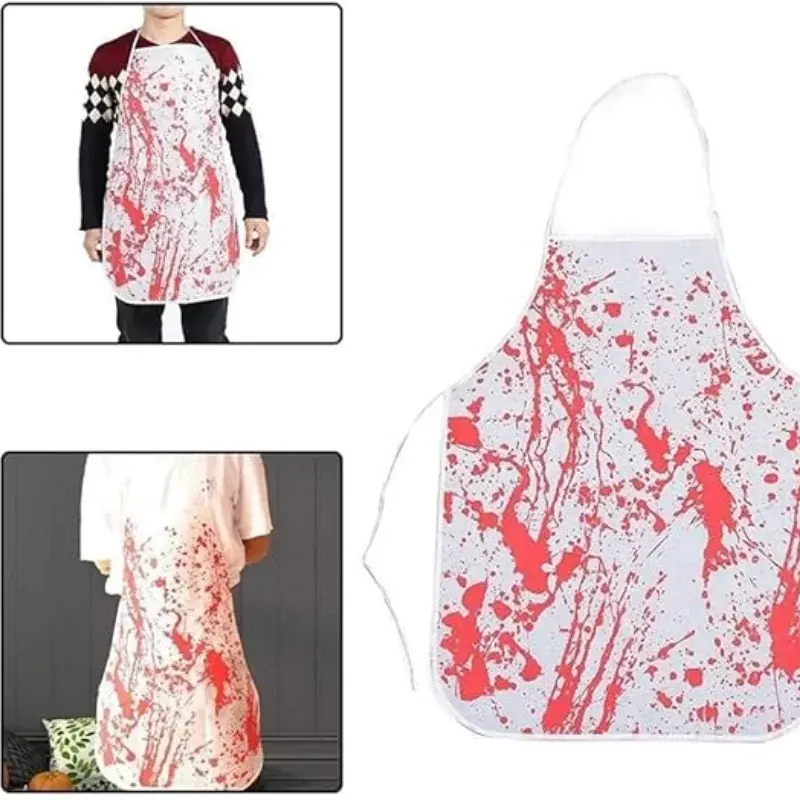 Halloween Party Dress Up Butcher Blood Apron Horror Party Apron Halloween Decorations Party Supplies Gift Party Supplies