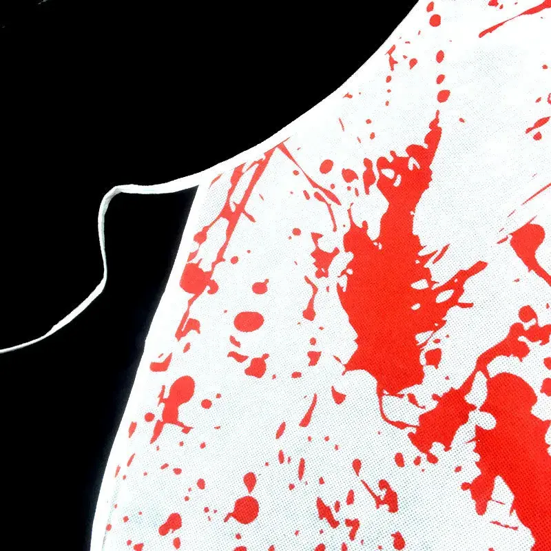 Halloween Party Dress Up Butcher Blood Apron Horror Party Apron Halloween Decorations Party Supplies Gift Party Supplies