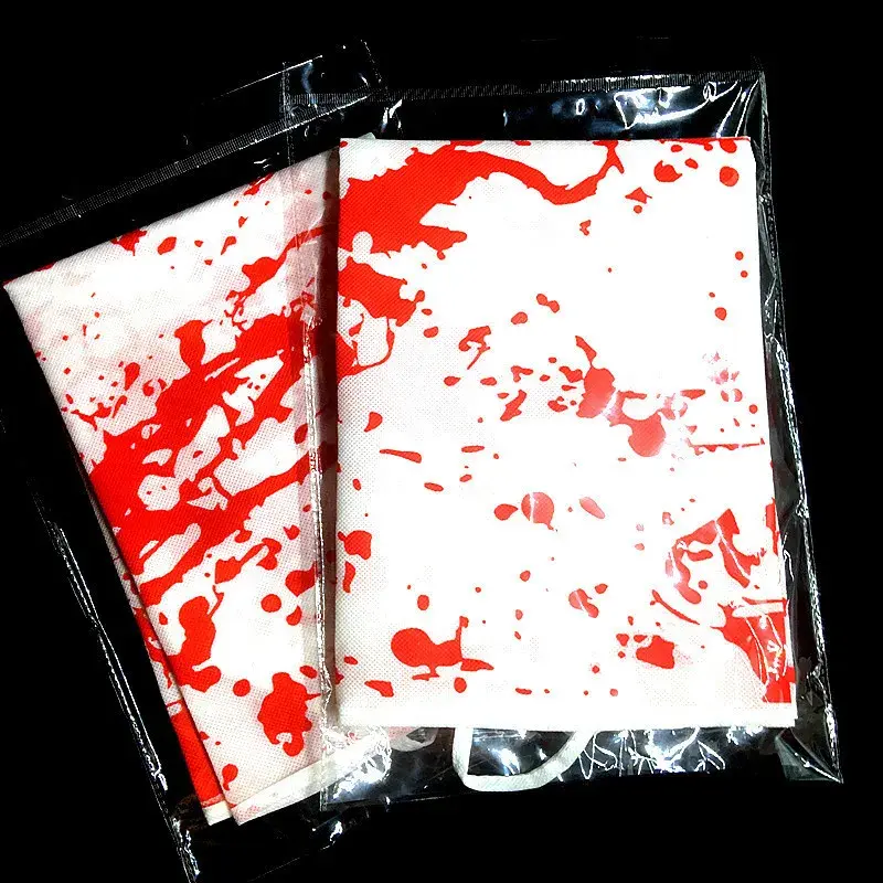 Halloween Party Dress Up Butcher Blood Apron Horror Party Apron Halloween Decorations Party Supplies Gift Party Supplies