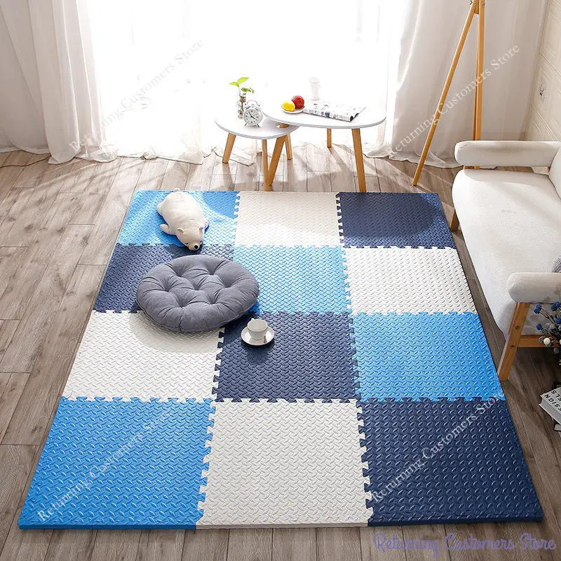 30*30cm Colorful EVA Foam Puzzle Mat for Baby Mattress Rug Children Room Activities Mat for Baby Blanket Educational Toys 12Pcs
