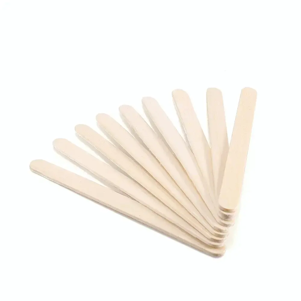 50/100/150Pcs Ice Cream Popsicle Sticks Natural Wooden Sticks Ice Cream Spoon Hand Crafts Art Ice Cream Lolly Cake Tools