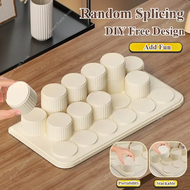 2025 Blind Box Display Stand Block Toy Display Organizer Dustproof Anime Collectibles Mini Figures Badge Holder Display Cabinet