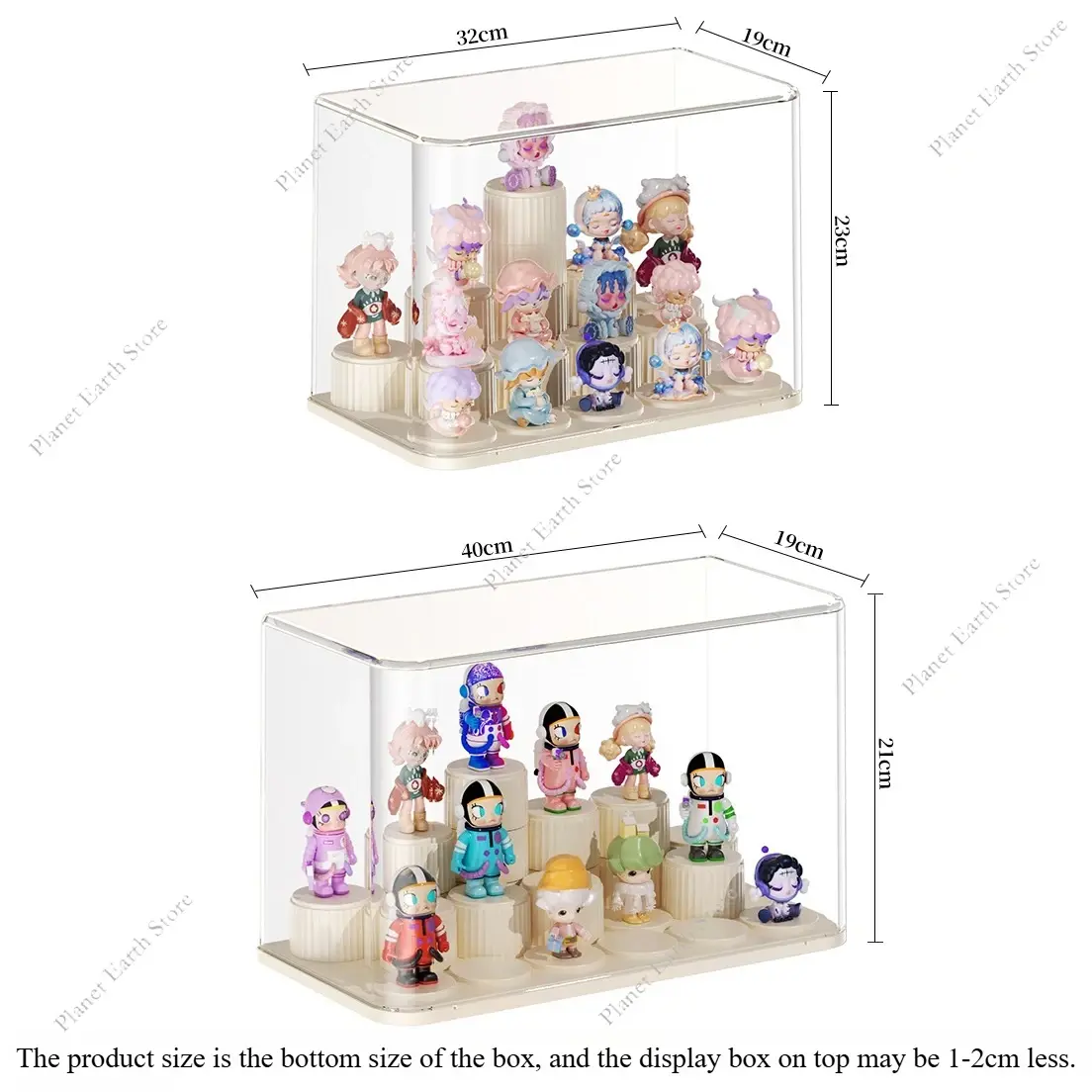 2025 Blind Box Display Stand Block Toy Display Organizer Dustproof Anime Collectibles Mini Figures Badge Holder Display Cabinet